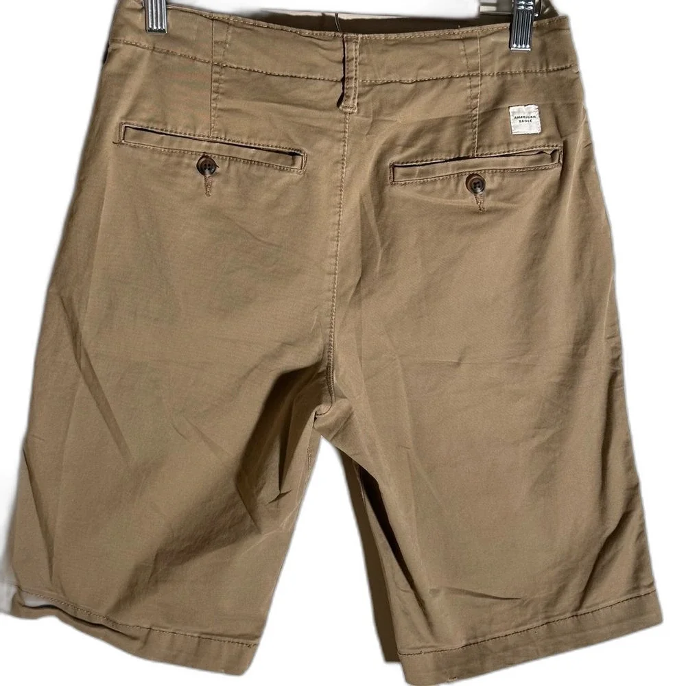 American Eagle Cargo Khaki Shorts Men’s 29 Preppy Style – 11” Inseam